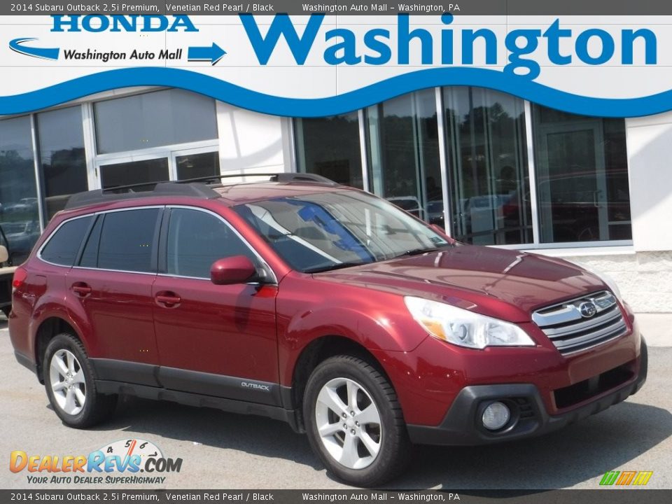 2014 Subaru Outback 2.5i Premium Venetian Red Pearl / Black Photo #1