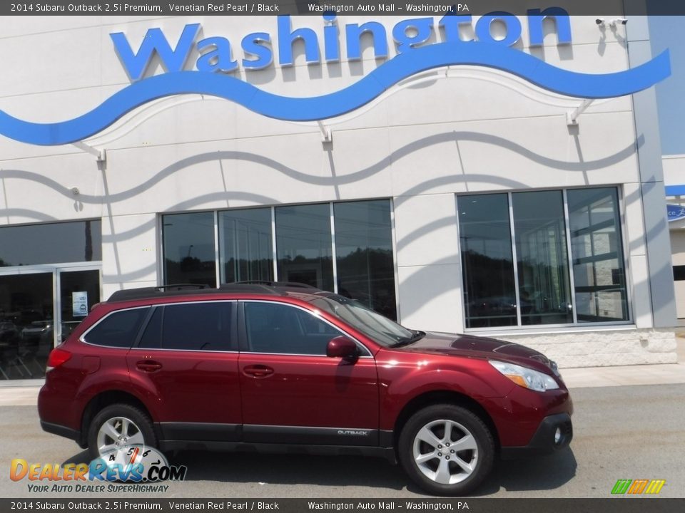 2014 Subaru Outback 2.5i Premium Venetian Red Pearl / Black Photo #2