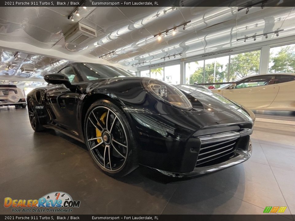 2021 Porsche 911 Turbo S Black / Black Photo #8