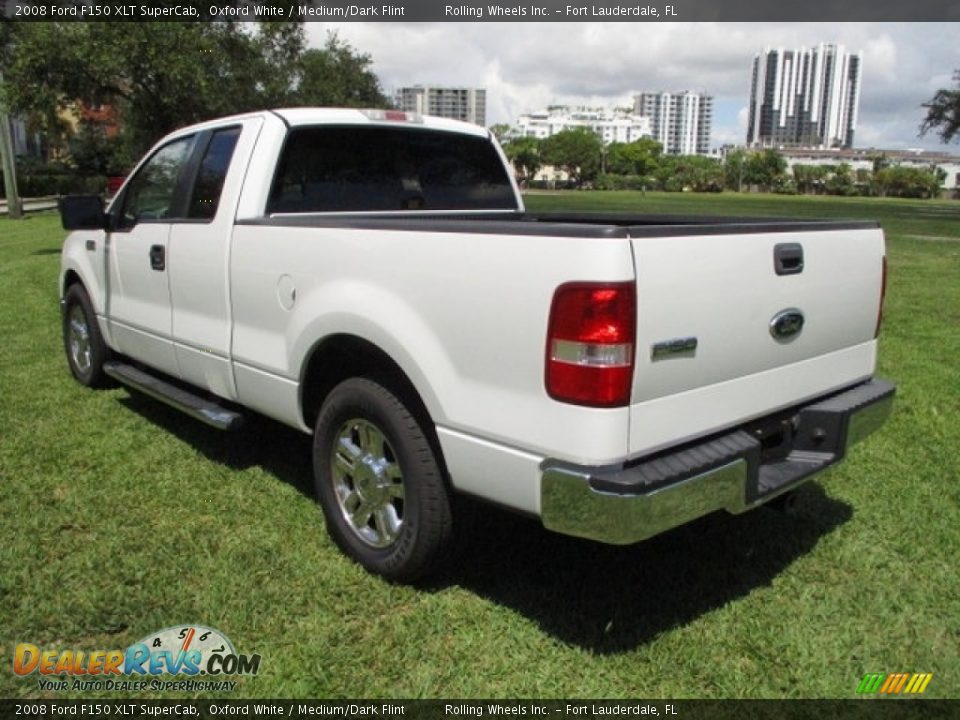 2008 Ford F150 XLT SuperCab Oxford White / Medium/Dark Flint Photo #5