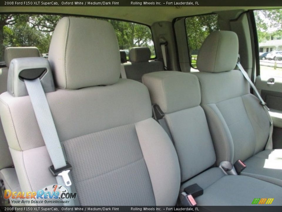 2008 Ford F150 XLT SuperCab Oxford White / Medium/Dark Flint Photo #8