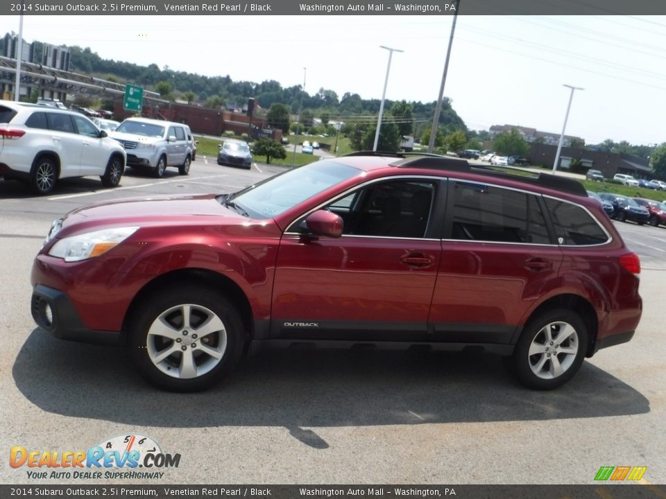 2014 Subaru Outback 2.5i Premium Venetian Red Pearl / Black Photo #7