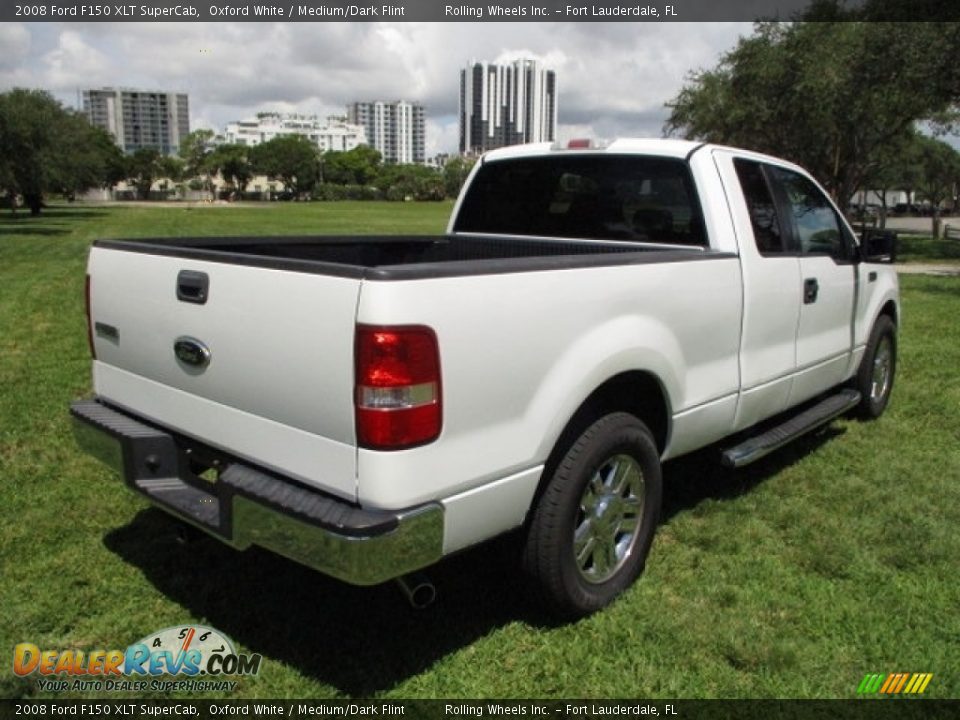 2008 Ford F150 XLT SuperCab Oxford White / Medium/Dark Flint Photo #9
