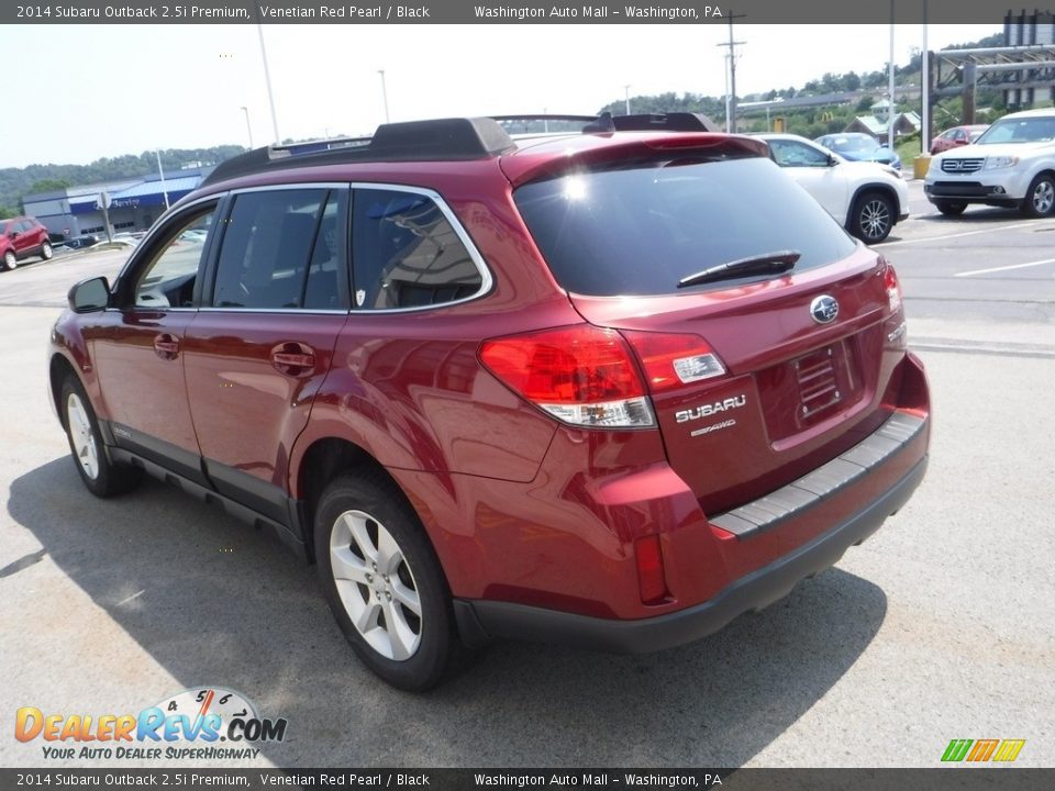 2014 Subaru Outback 2.5i Premium Venetian Red Pearl / Black Photo #8