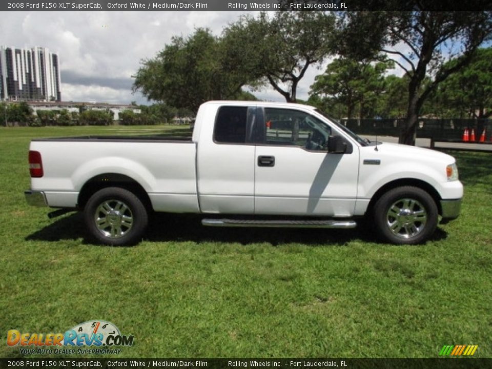 2008 Ford F150 XLT SuperCab Oxford White / Medium/Dark Flint Photo #11