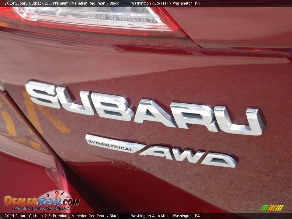 2014 Subaru Outback 2.5i Premium Venetian Red Pearl / Black Photo #10