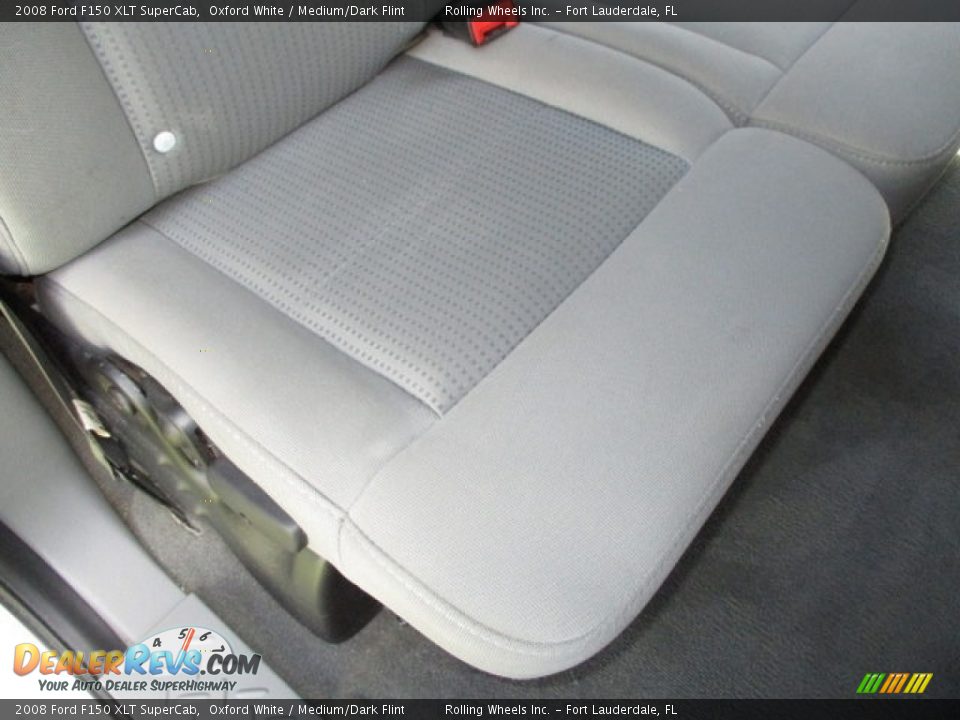 2008 Ford F150 XLT SuperCab Oxford White / Medium/Dark Flint Photo #14