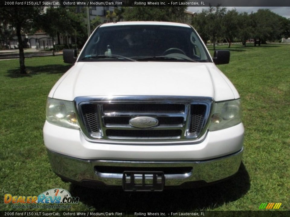 2008 Ford F150 XLT SuperCab Oxford White / Medium/Dark Flint Photo #15