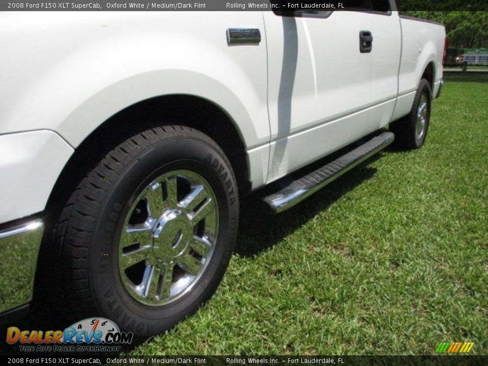2008 Ford F150 XLT SuperCab Oxford White / Medium/Dark Flint Photo #17