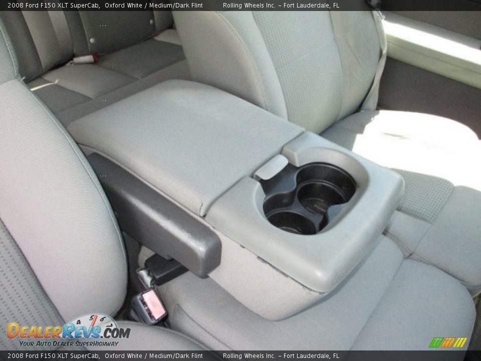 2008 Ford F150 XLT SuperCab Oxford White / Medium/Dark Flint Photo #18