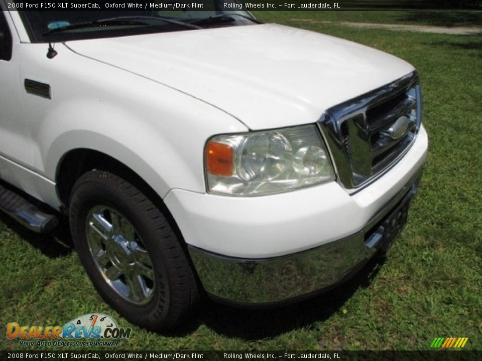 2008 Ford F150 XLT SuperCab Oxford White / Medium/Dark Flint Photo #19