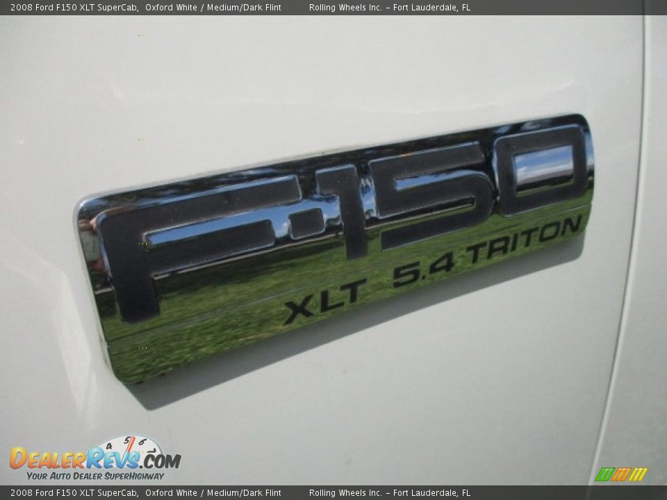 2008 Ford F150 XLT SuperCab Oxford White / Medium/Dark Flint Photo #20