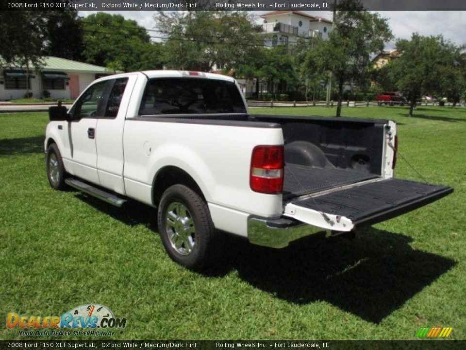 2008 Ford F150 XLT SuperCab Oxford White / Medium/Dark Flint Photo #24