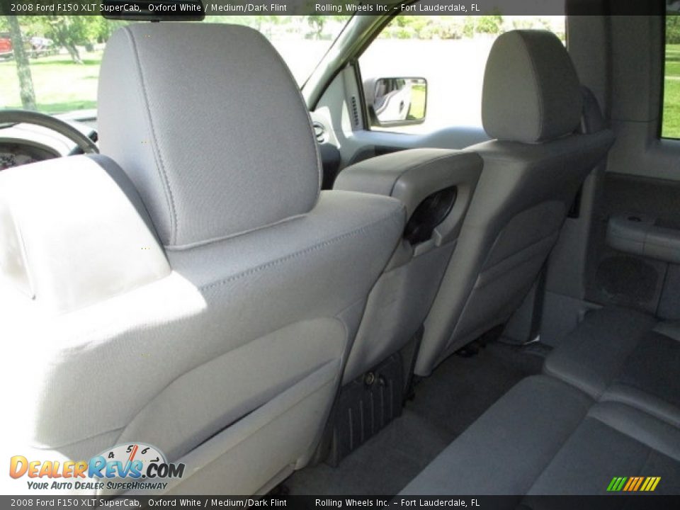 2008 Ford F150 XLT SuperCab Oxford White / Medium/Dark Flint Photo #26