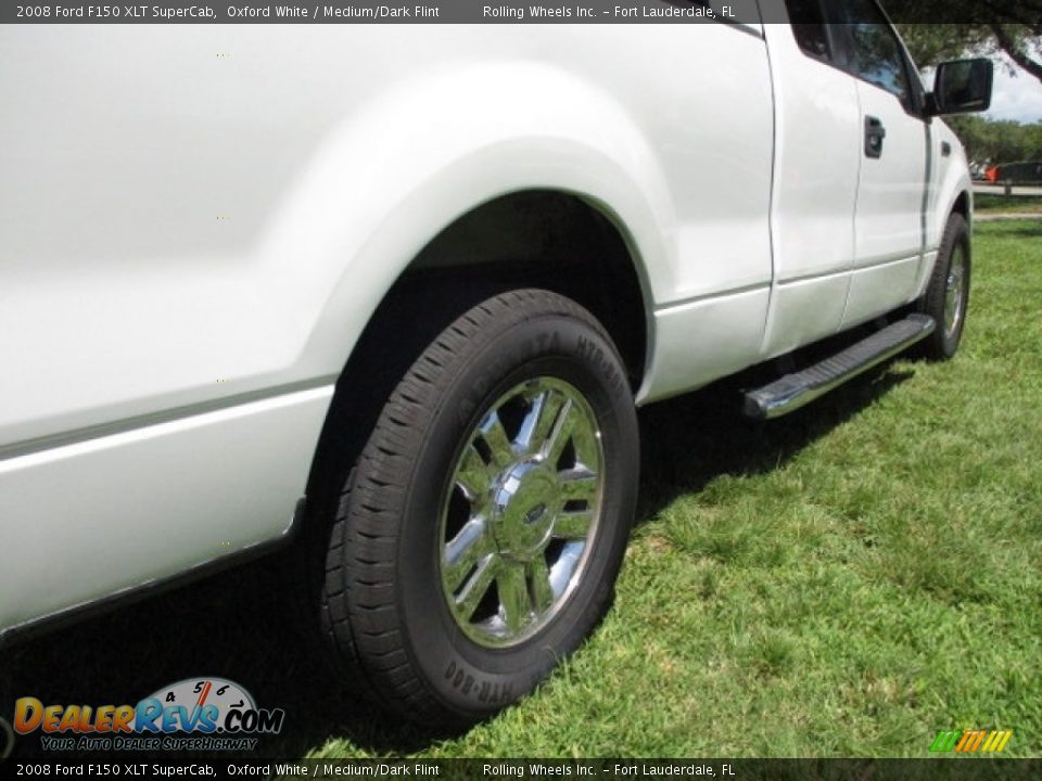 2008 Ford F150 XLT SuperCab Oxford White / Medium/Dark Flint Photo #27