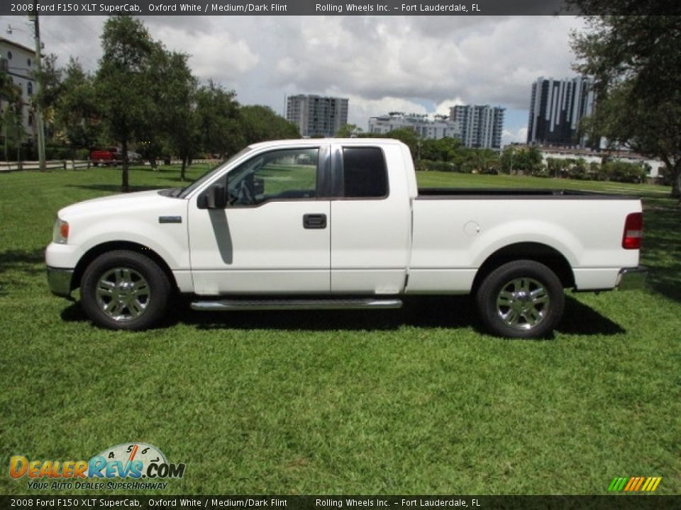 2008 Ford F150 XLT SuperCab Oxford White / Medium/Dark Flint Photo #29