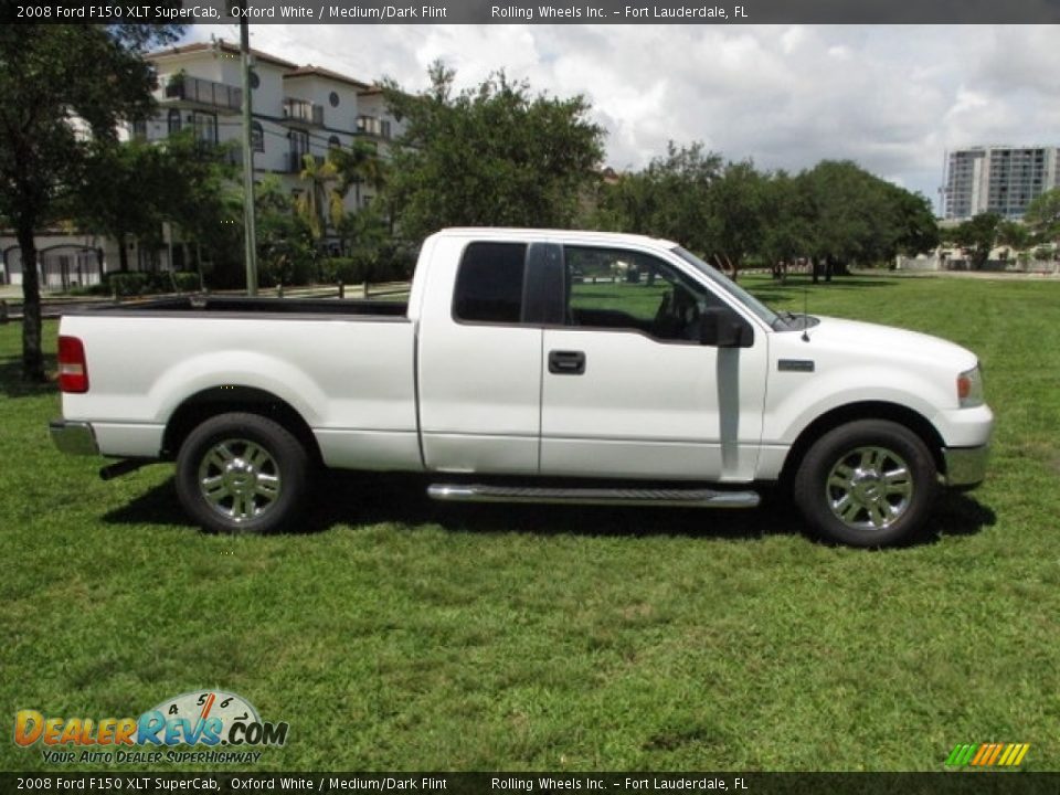 2008 Ford F150 XLT SuperCab Oxford White / Medium/Dark Flint Photo #34