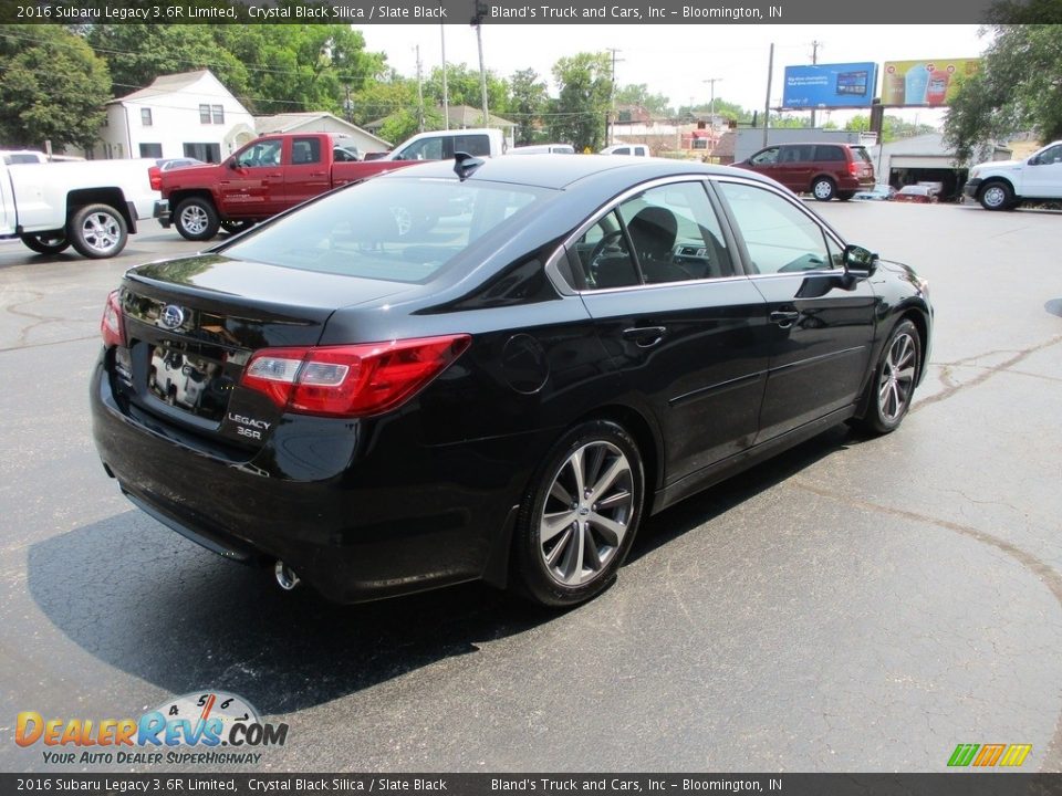 2016 Subaru Legacy 3.6R Limited Crystal Black Silica / Slate Black Photo #4