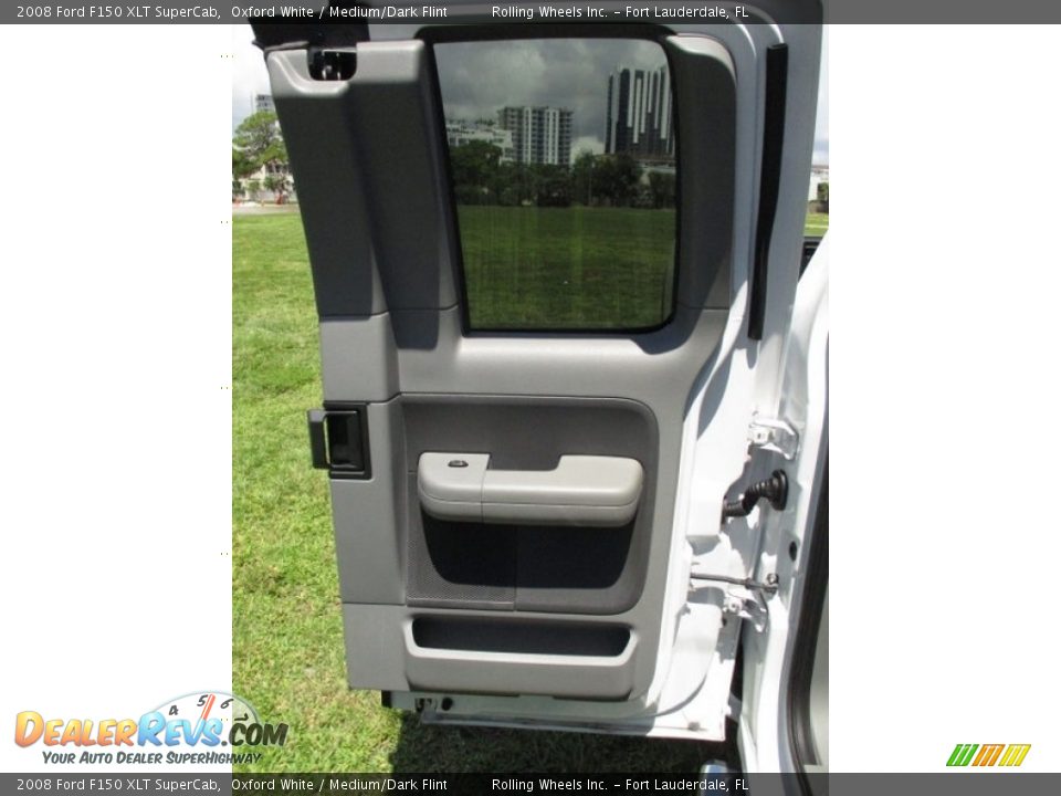2008 Ford F150 XLT SuperCab Oxford White / Medium/Dark Flint Photo #35