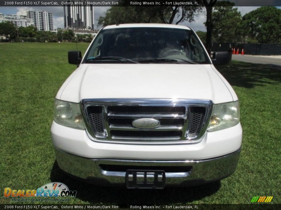 2008 Ford F150 XLT SuperCab Oxford White / Medium/Dark Flint Photo #36