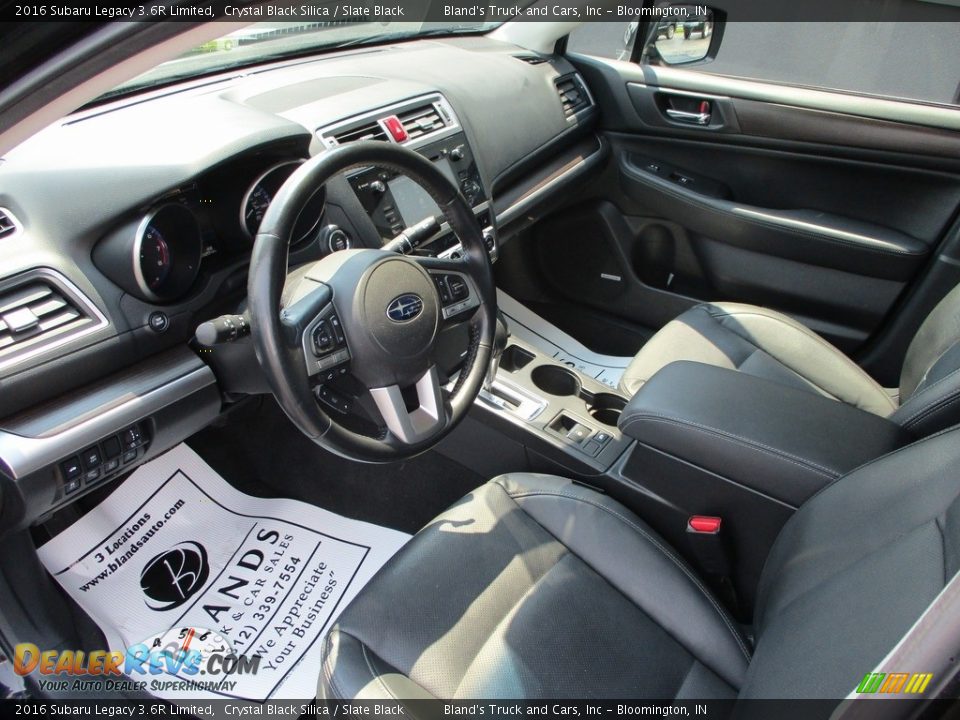 2016 Subaru Legacy 3.6R Limited Crystal Black Silica / Slate Black Photo #6