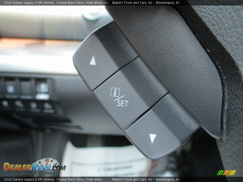 2016 Subaru Legacy 3.6R Limited Crystal Black Silica / Slate Black Photo #17