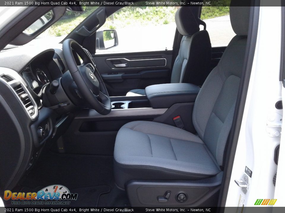 2021 Ram 1500 Big Horn Quad Cab 4x4 Bright White / Diesel Gray/Black Photo #11