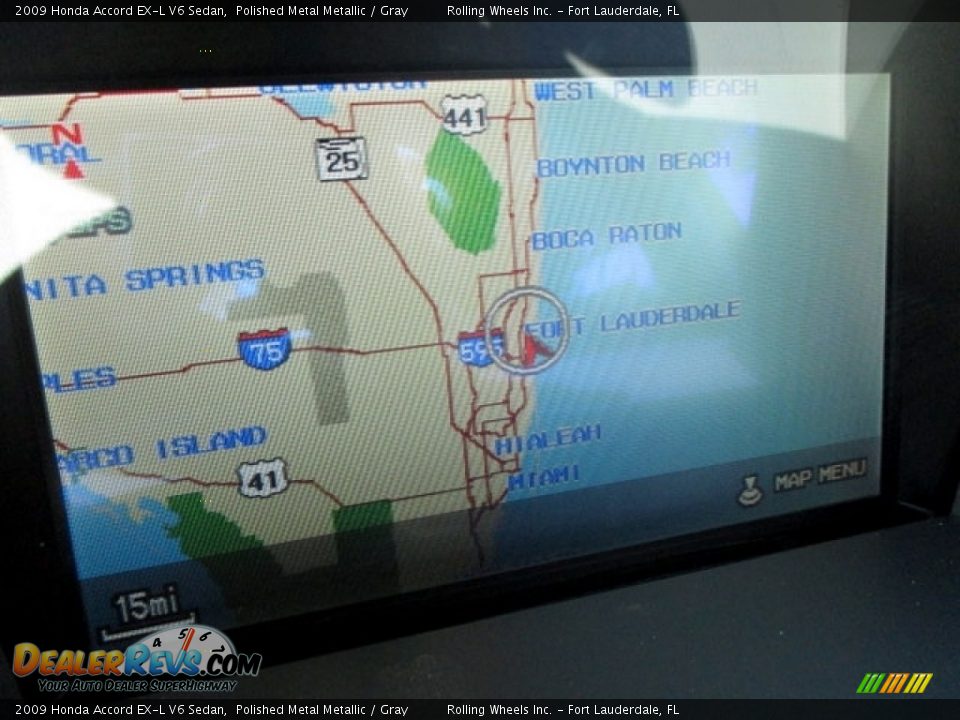 2009 Honda Accord EX-L V6 Sedan Polished Metal Metallic / Gray Photo #2