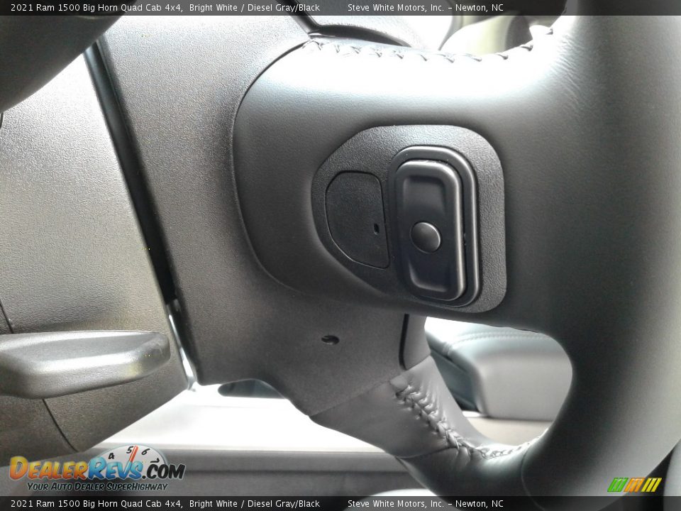 2021 Ram 1500 Big Horn Quad Cab 4x4 Bright White / Diesel Gray/Black Photo #13