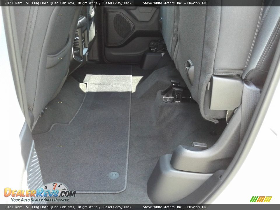 2021 Ram 1500 Big Horn Quad Cab 4x4 Bright White / Diesel Gray/Black Photo #14