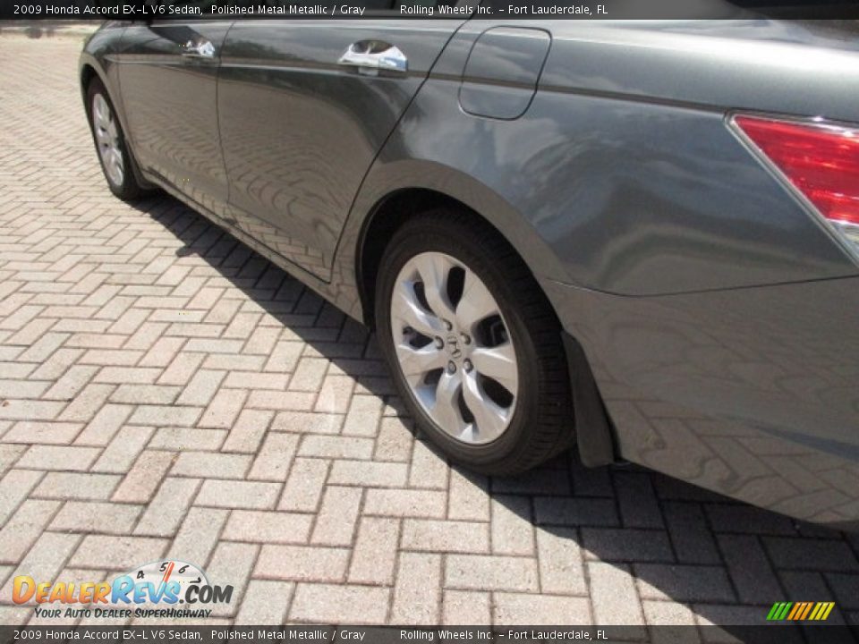 2009 Honda Accord EX-L V6 Sedan Polished Metal Metallic / Gray Photo #5