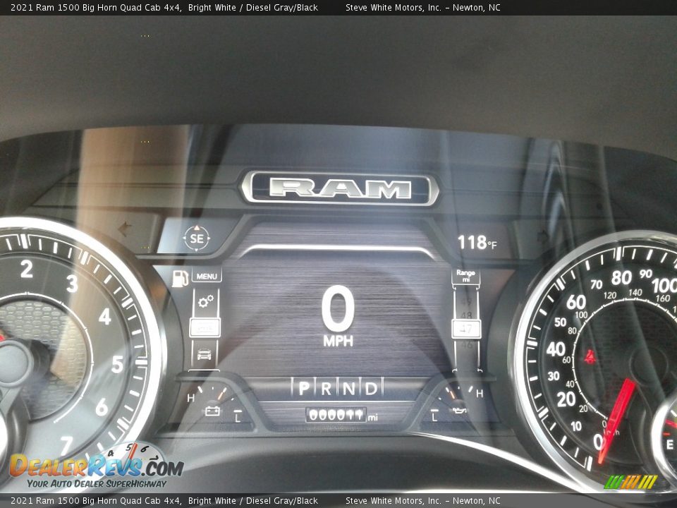 2021 Ram 1500 Big Horn Quad Cab 4x4 Bright White / Diesel Gray/Black Photo #21