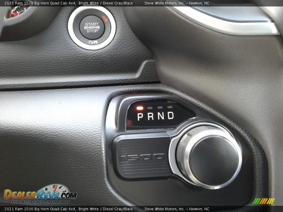 2021 Ram 1500 Big Horn Quad Cab 4x4 Bright White / Diesel Gray/Black Photo #22