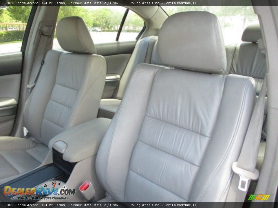 2009 Honda Accord EX-L V6 Sedan Polished Metal Metallic / Gray Photo #14