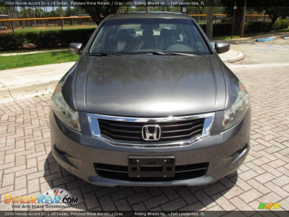 2009 Honda Accord EX-L V6 Sedan Polished Metal Metallic / Gray Photo #15