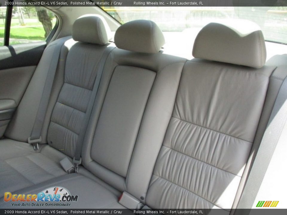 2009 Honda Accord EX-L V6 Sedan Polished Metal Metallic / Gray Photo #16