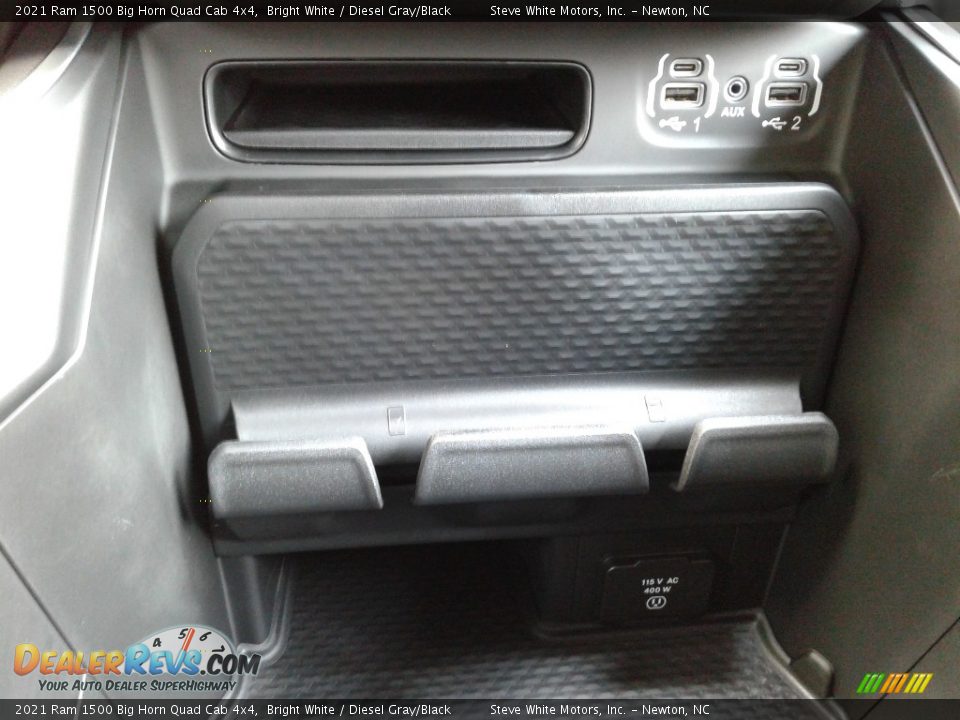 2021 Ram 1500 Big Horn Quad Cab 4x4 Bright White / Diesel Gray/Black Photo #27