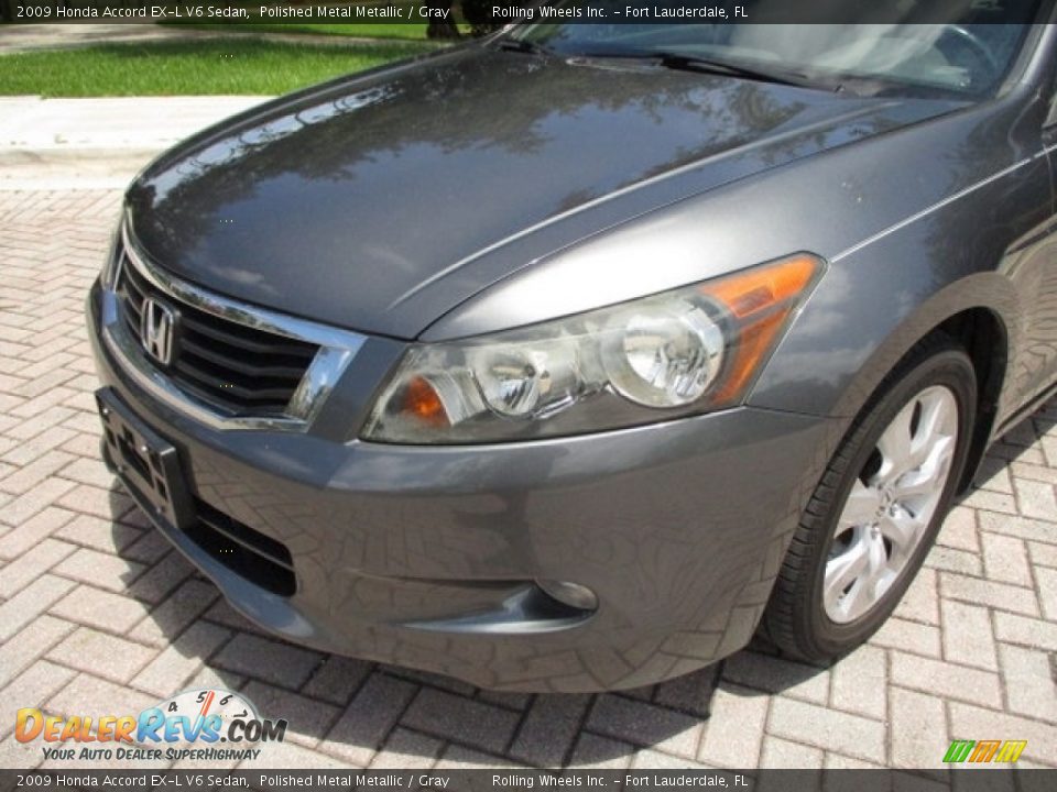 2009 Honda Accord EX-L V6 Sedan Polished Metal Metallic / Gray Photo #19