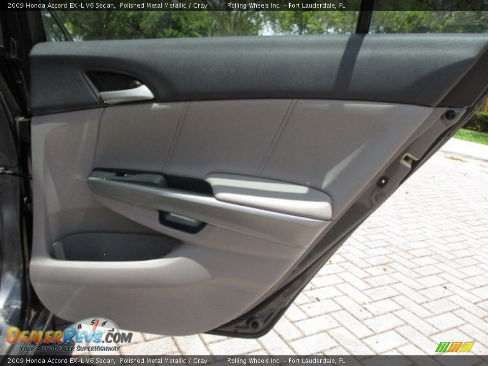 2009 Honda Accord EX-L V6 Sedan Polished Metal Metallic / Gray Photo #20