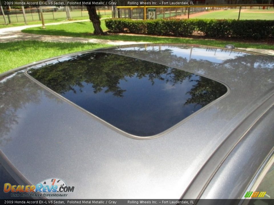 2009 Honda Accord EX-L V6 Sedan Polished Metal Metallic / Gray Photo #21