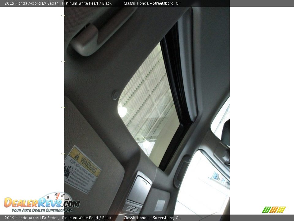 2019 Honda Accord EX Sedan Platinum White Pearl / Black Photo #25