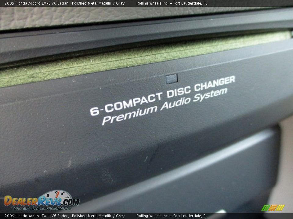 2009 Honda Accord EX-L V6 Sedan Polished Metal Metallic / Gray Photo #22