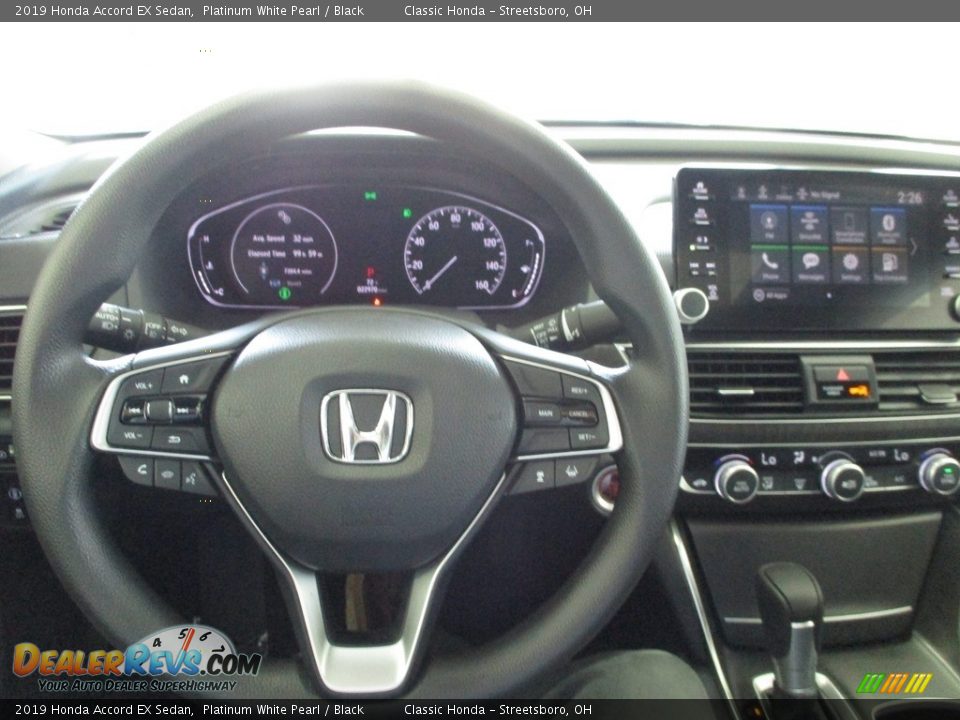 2019 Honda Accord EX Sedan Platinum White Pearl / Black Photo #26