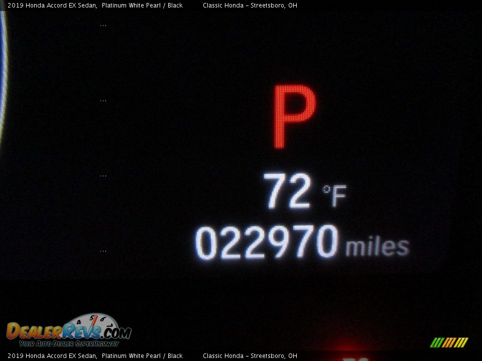2019 Honda Accord EX Sedan Platinum White Pearl / Black Photo #27