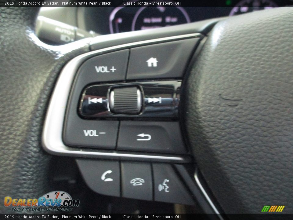 2019 Honda Accord EX Sedan Platinum White Pearl / Black Photo #29