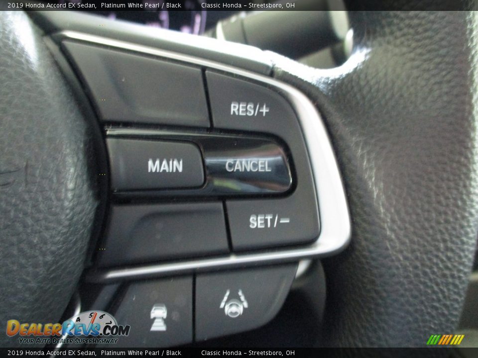 2019 Honda Accord EX Sedan Platinum White Pearl / Black Photo #30