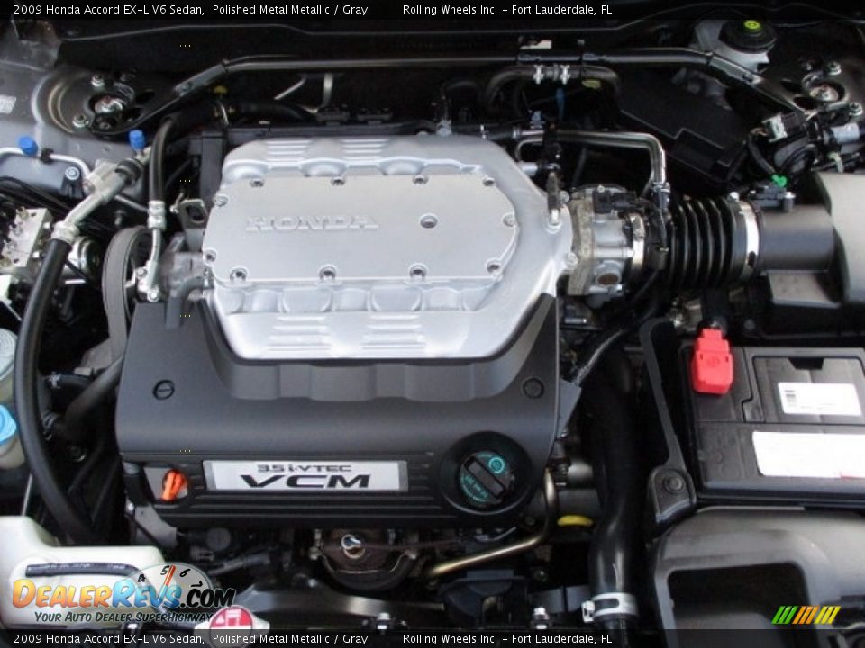 2009 Honda Accord EX-L V6 Sedan Polished Metal Metallic / Gray Photo #26
