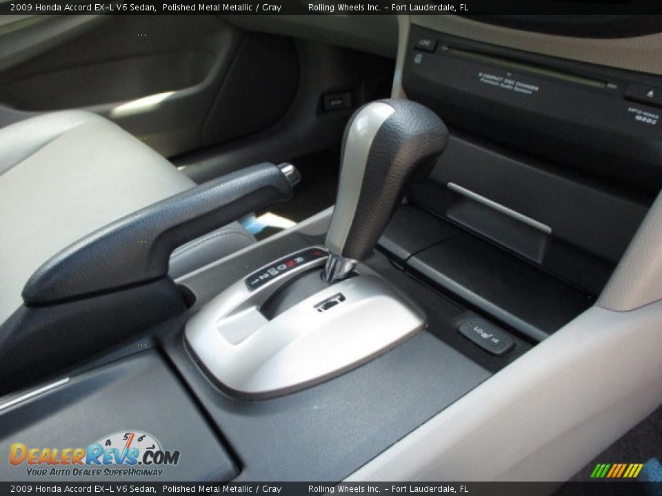 2009 Honda Accord EX-L V6 Sedan Polished Metal Metallic / Gray Photo #28