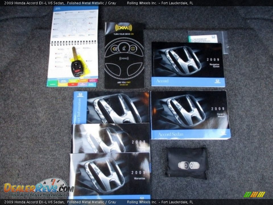 2009 Honda Accord EX-L V6 Sedan Polished Metal Metallic / Gray Photo #29