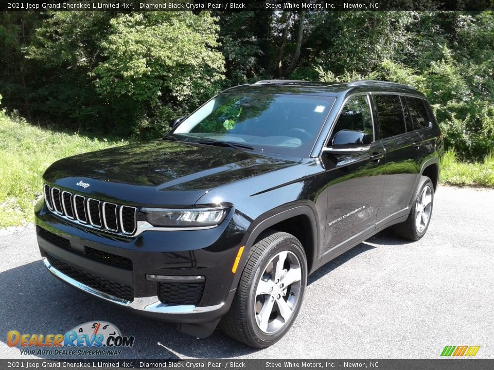 2021 Jeep Grand Cherokee L Limited 4x4 Diamond Black Crystal Pearl / Black Photo #2